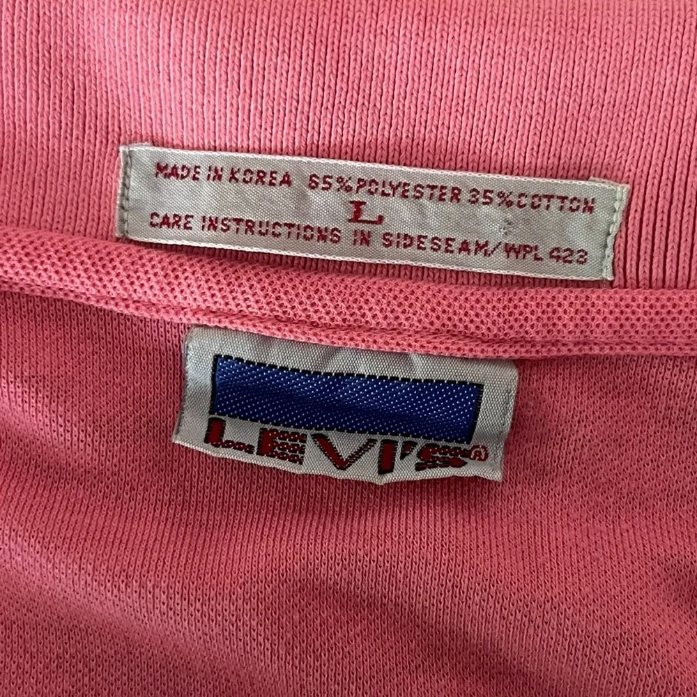 Levi's Shirts Vintage 80s Levis Stitched Spell Out Golf Shirt large